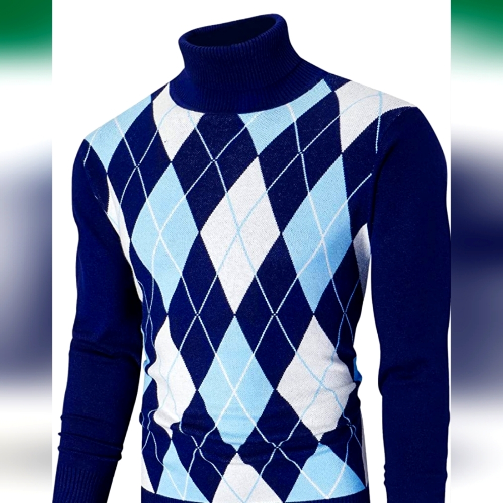 Slim Fit Knitted Pullover Sweater - Picture 1 of 4